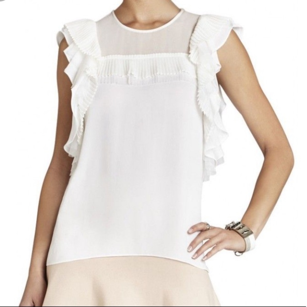 BCBG Katerina Ruffled Blouse - Picture 3 of 4